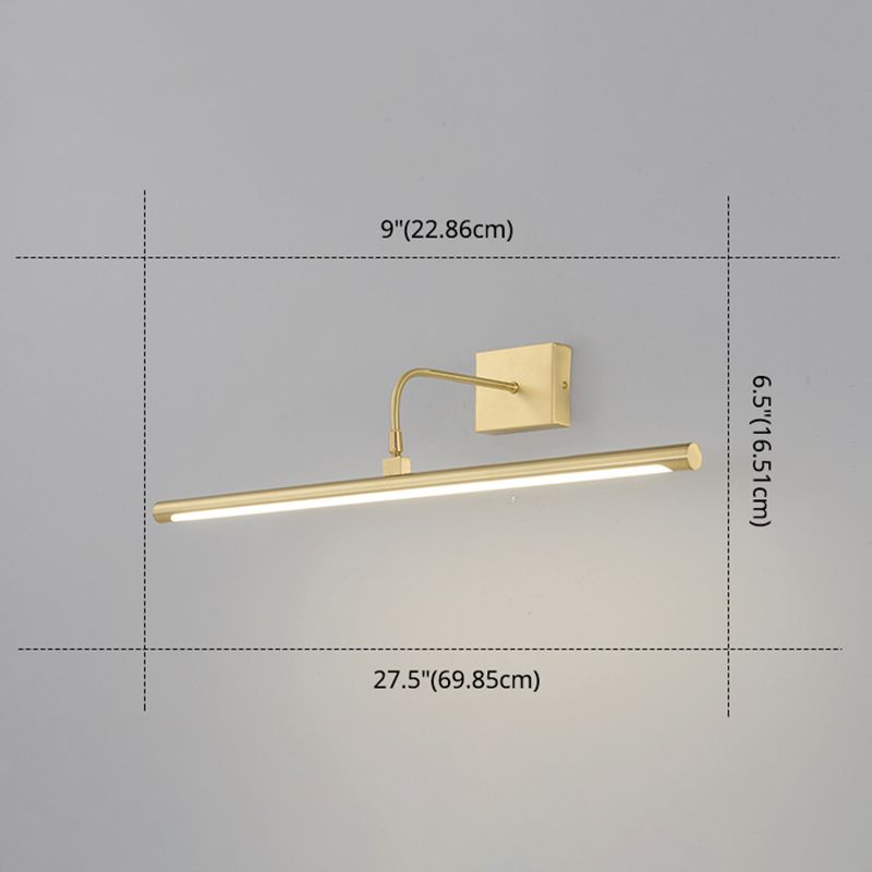 MODERNO MODIALE LUMI LINEAR LINEA LUCI DI VANITÀ DI VAITÀ IDEE LIMINE DELLA parete di rame per il bagno