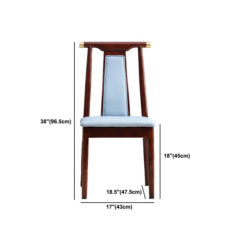Solid Wood Traditional Dining Chair Matte Finish Side Chair for Home