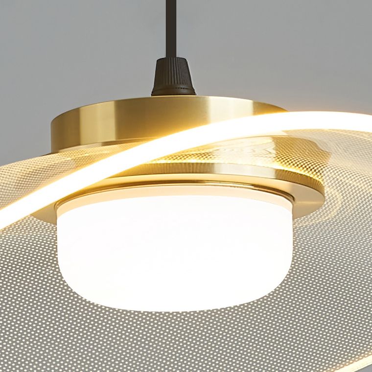 LED 1 Head Pendant Light Modern Style Simple Acrylic Ceiling Pendant Light for Dinning Room