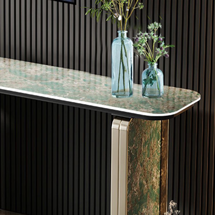 14 inch Wide Glam Accent Table Rectangle Shape Console Table for Hall