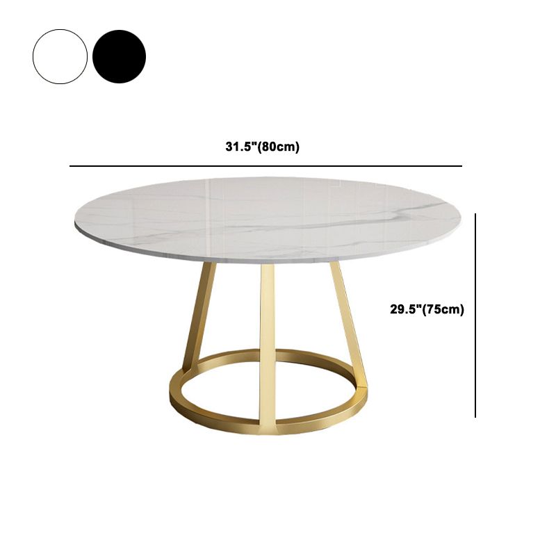 Contemporary Round Table Set 1/2/5/7 Pieces Dining Set for Kitchen