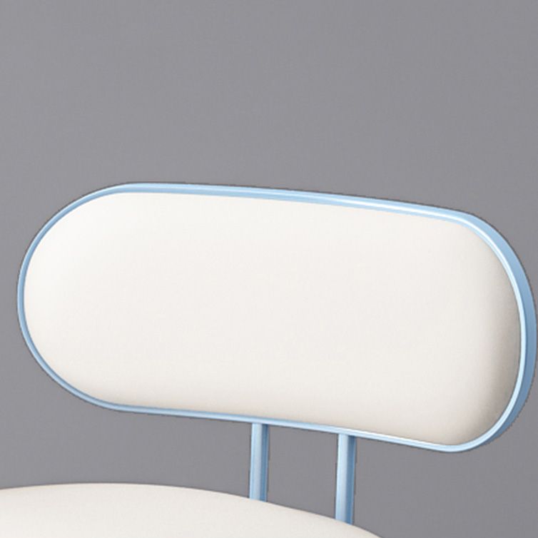 Scandinavian Footrest Milk Tea Shop Stool Matte Finish Iron Bar Stool