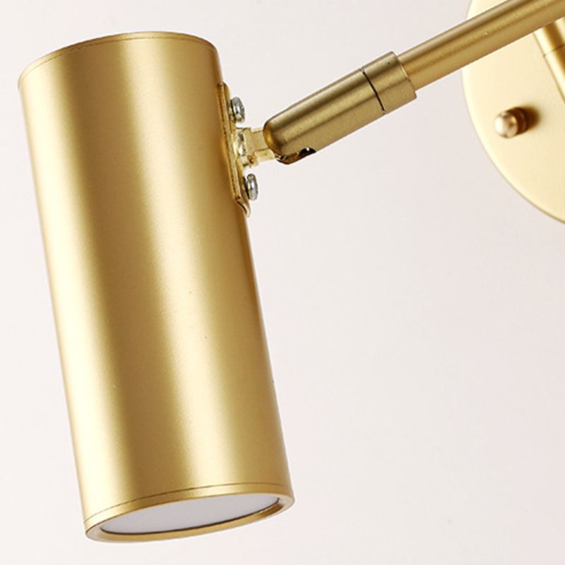 Metal Cylinder Wall Light Sconces Minimalism 1 Light Wall Mounted Lamp