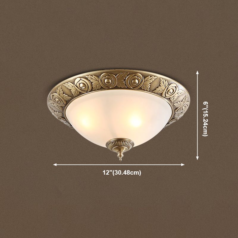 Plafonnier géométrique en verre blanc, Style traditionnel, plafonnier pour chambre à coucher