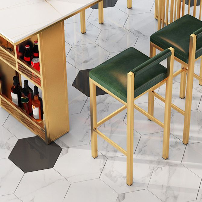 Rectangular Table and Stool Set 1/7 Pieces Modern Pub Dining Set