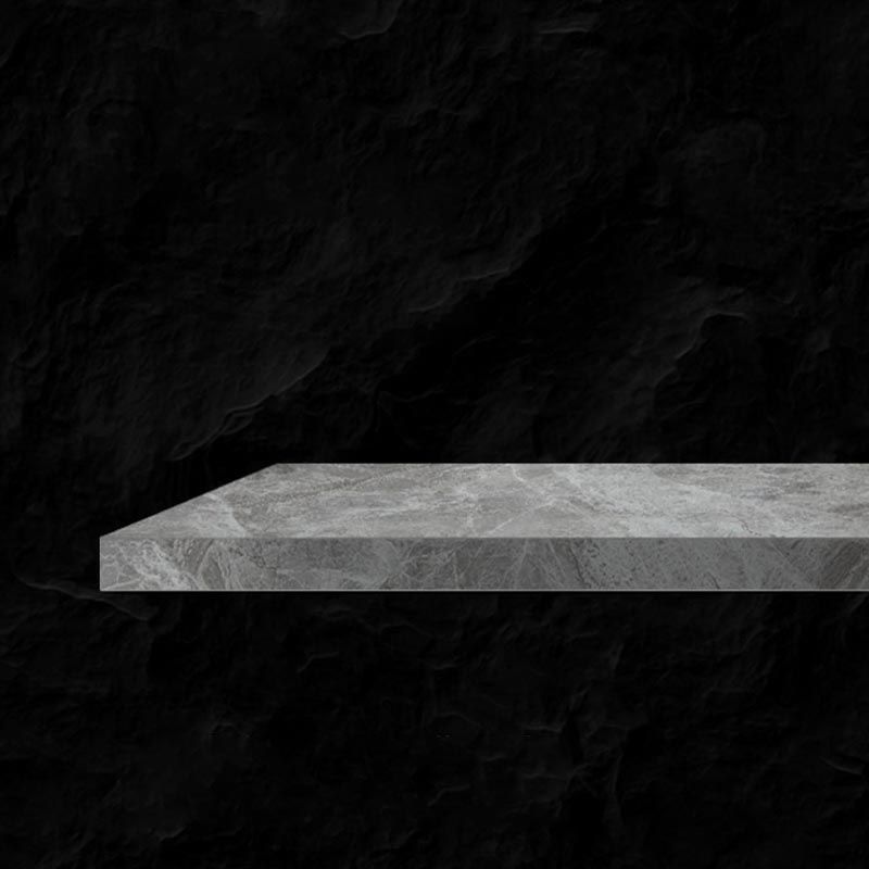 Luxury Sintered Stone Top Dining Table Rectangle Grey Table with 4 Legs