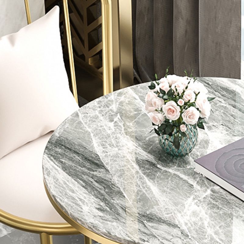 Modern Style Sintered Stone Dining Table Round Pedestal Table for Dinning Room