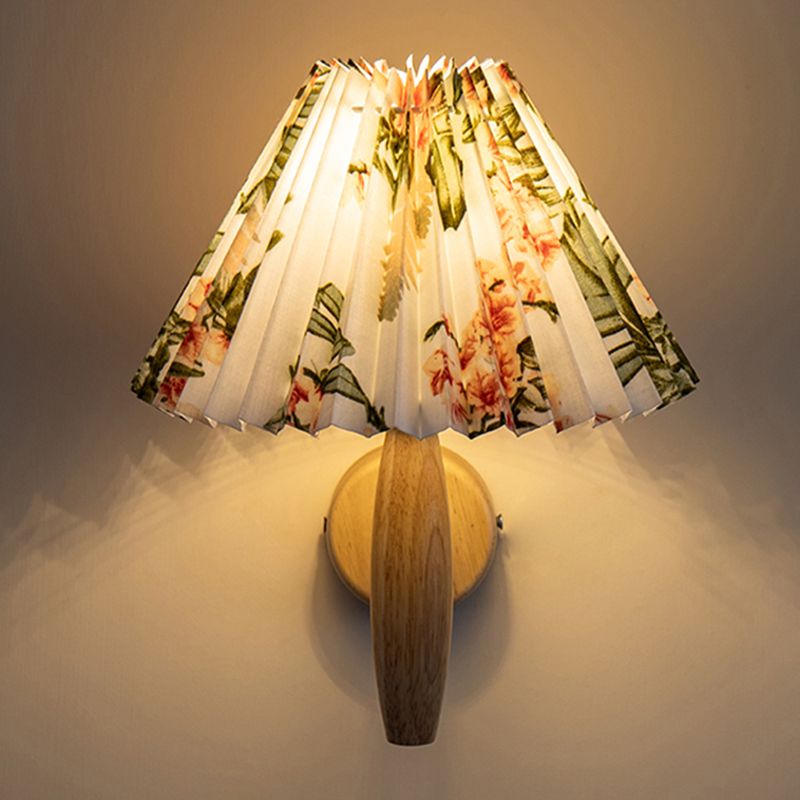 Stile moderno a parete in legno Pronzo leggero conico a filo a filo a filo con la parete con una parete a filo