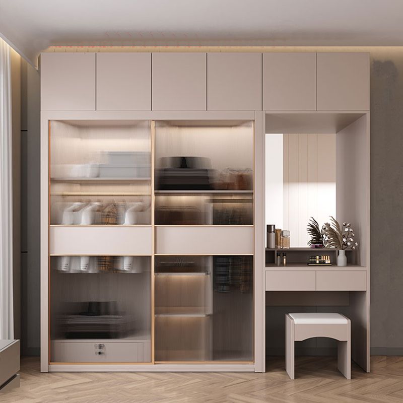 Sliding Wardrobe Closet With Drawer Contemporary Wardrobe Armoire