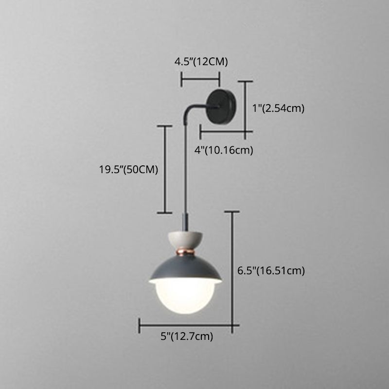 Macaroon Mini Wall SCONCE NOORDISCHE KNOORTE KLIJSTE INDOR Decoratie Wandverlichting voor slaapkamergang