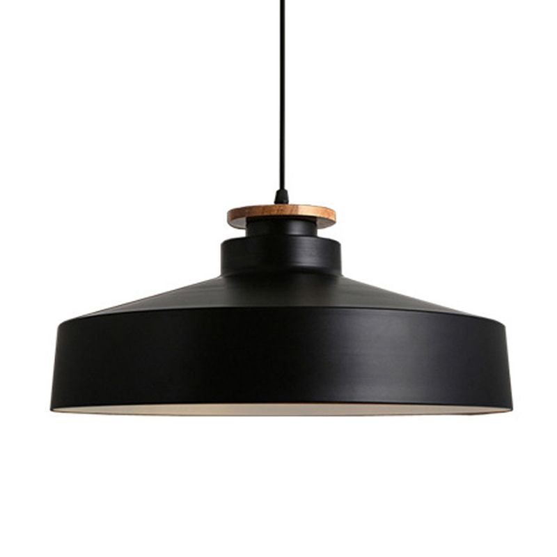 1-Light Pendant Lamp Nordic Macarons Style Metal Dining Room Hanging Lamp