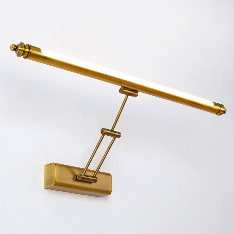 Moderne beknopte LED-lineaire wandkandelstok roestvrijstalen verstelbare wandlamp met plastic schaduw