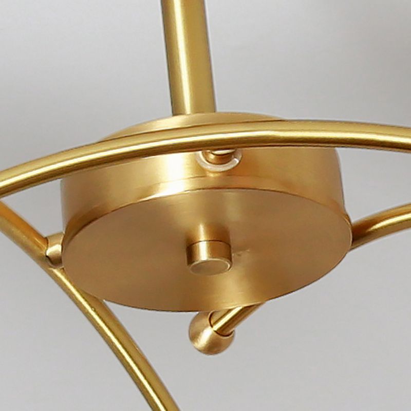 Nordic Style Copper Ceiling Light Ball Shape Ceiling Lamp for Bedroom