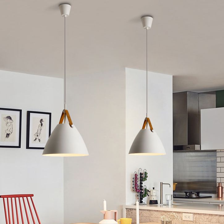 Metal Shade Hanging Light Modern Minimalist Pendent Lighting Fixture for Sitting Room