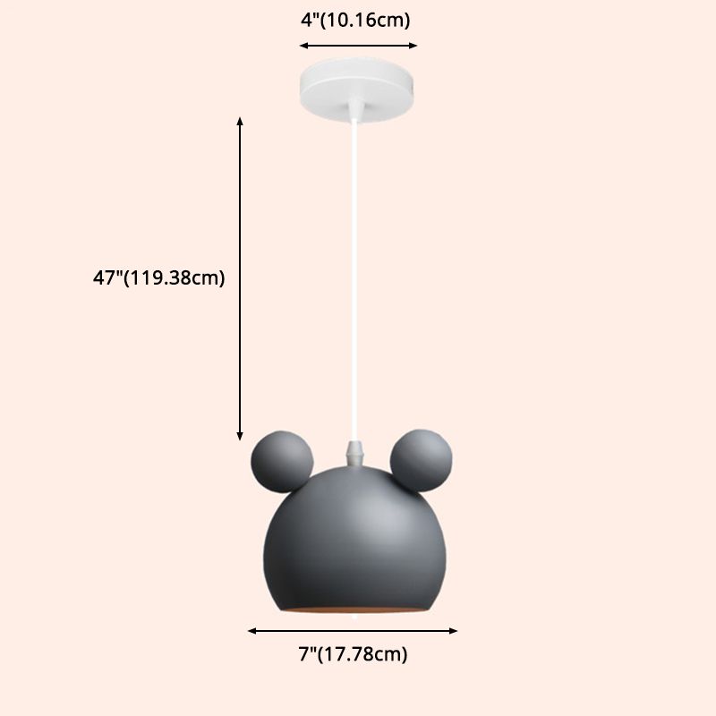 Aione a pendente a semicerbaro Sottonatura in stile minimalista in metallo il ciondolo di illuminazione