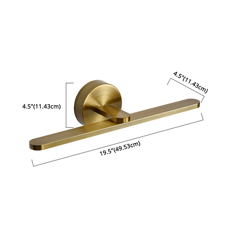 Minimaliste moderne de style miniité linéaire luminaires muraux lampe de vanité en métal pour salle de bain
