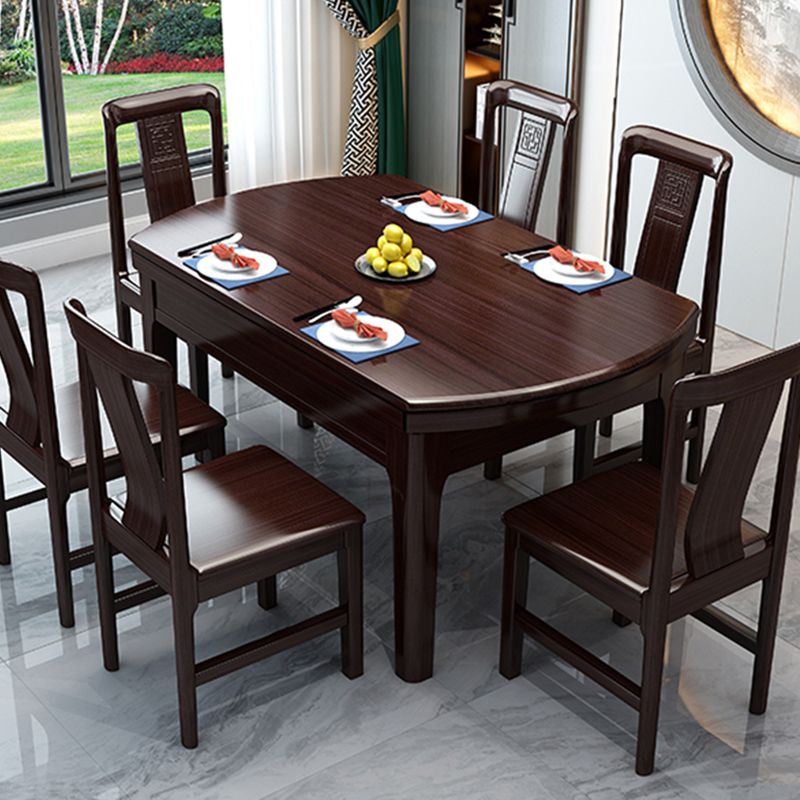 Modern Foldable Dining Table for Home Solid Wood Dinette Table