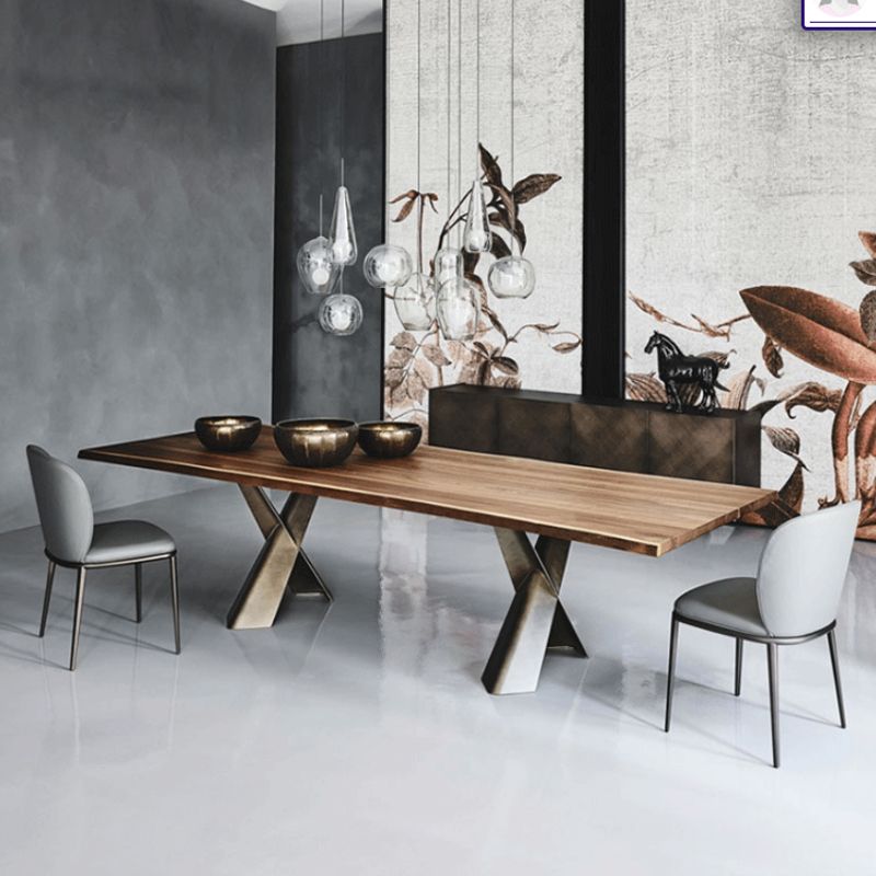 Modern Dining Chairs Armless Dining Chairs with Metal Legs for Kitchen