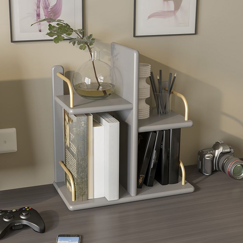 Wooden Open Back Bookshelf Standard Contemporary Bookcase with Shelves