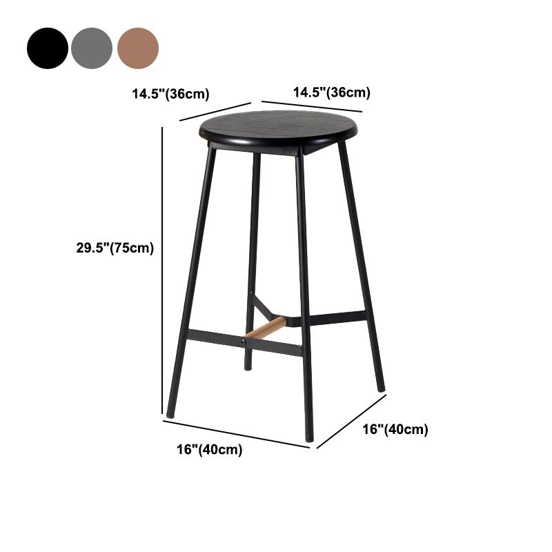 Modern Style Round Bar-stool Metal Counter Bar Stool for Restaurant