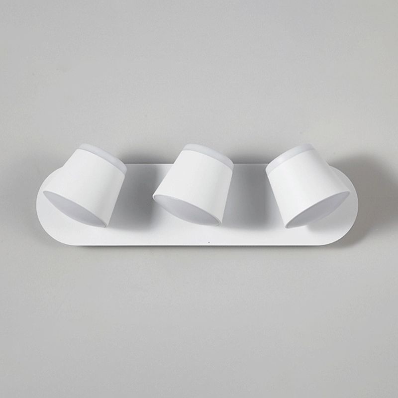 Nordic Style Aluminum Wall Light Geometry Cylinder Rotatable Wall Lamp for Bedroom