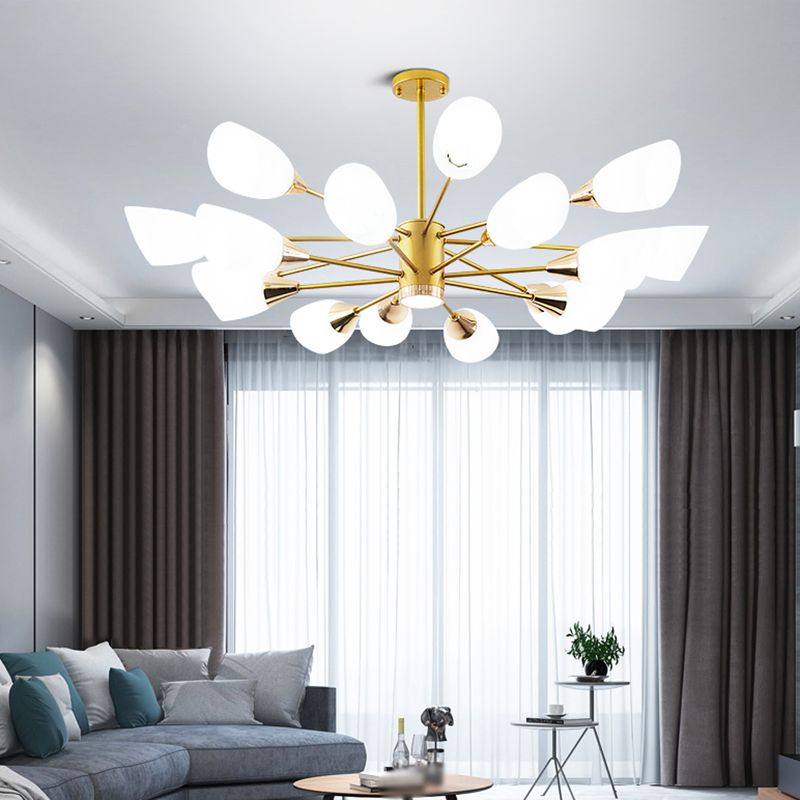 Glass Contemporary Pendant Lighting Fixtures Metal Sputnik Hanging Lights