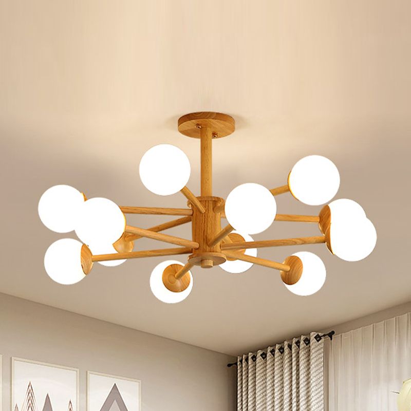 Creative Simplicity Wooden Pendant Lighting for Drawing Room Coffee Shop