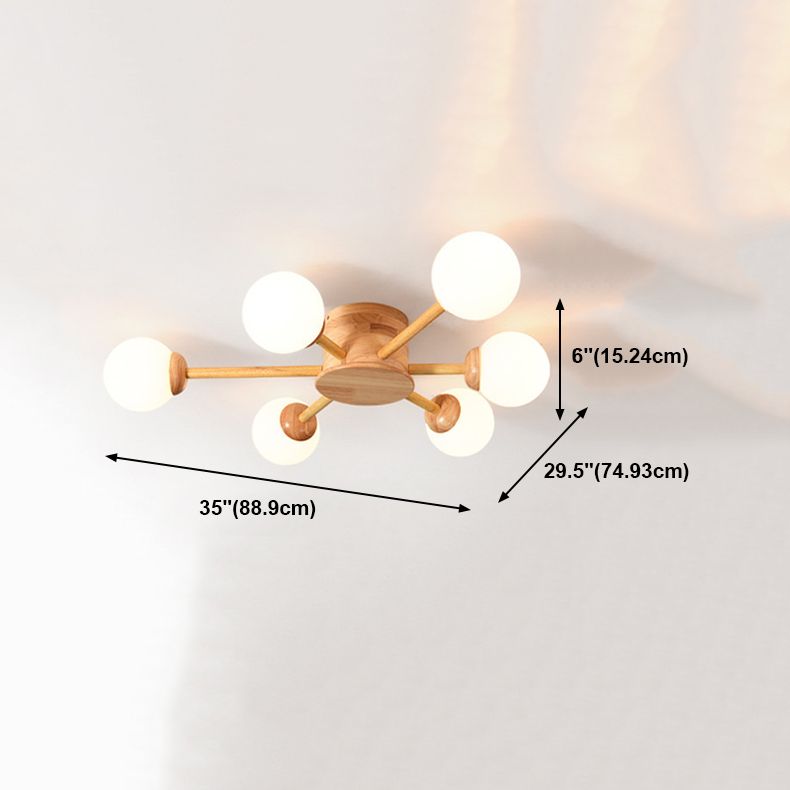 Lámpara de techo semi rascilla moderna