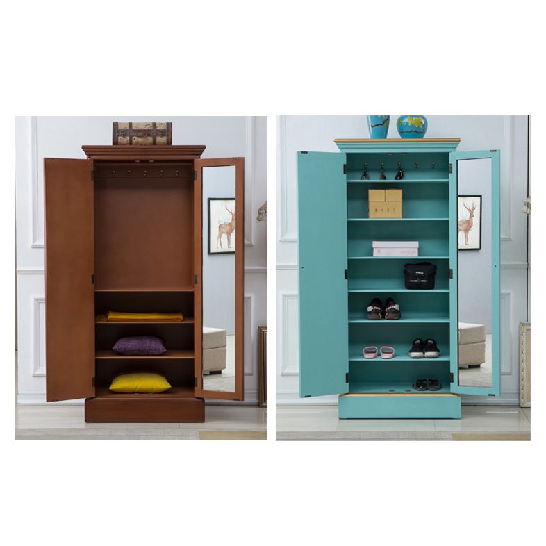 Traditional Birch Wood Storage Cabinet Matte Finish Cabinet for Home