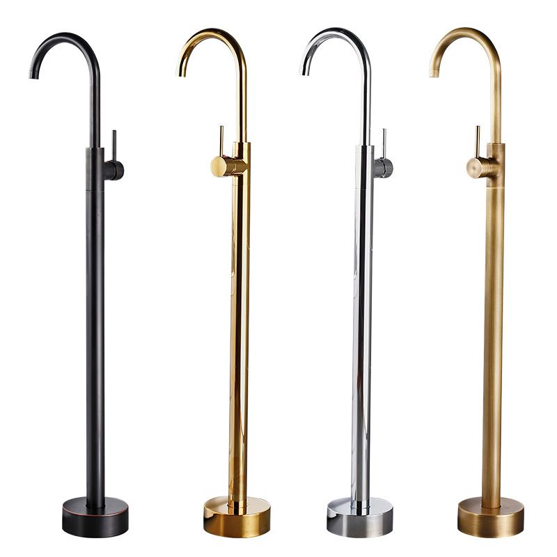 Modern Freestanding Bathtub Faucet One Handle Freestanding Tub Filler Trim