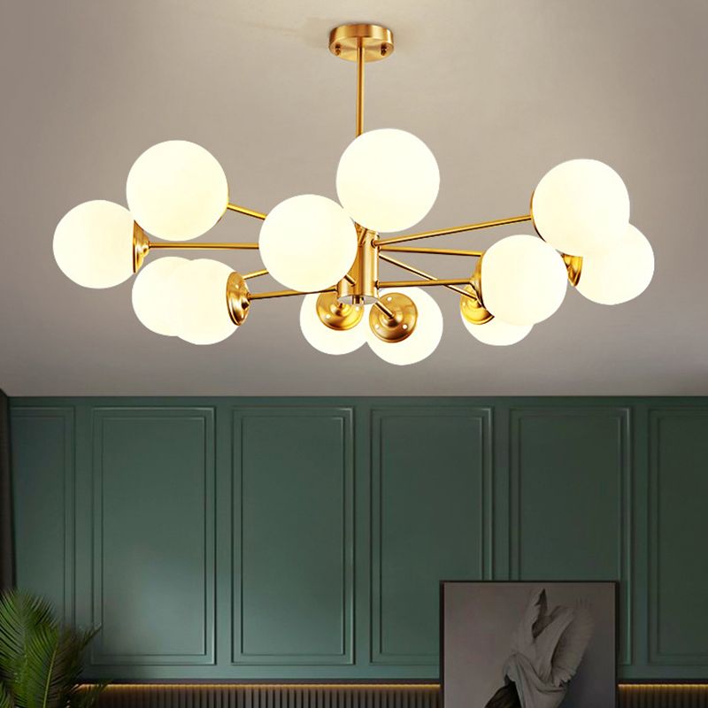 Lampade per lampadario moderno di rame Sputnik lampada a sospensione per soggiorno per soggiorno