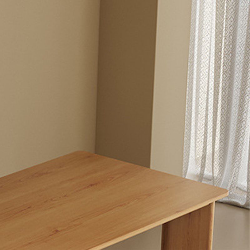 Modern Simple Solid Wood Table for Restaurant Rectangle Table with 4 Legs