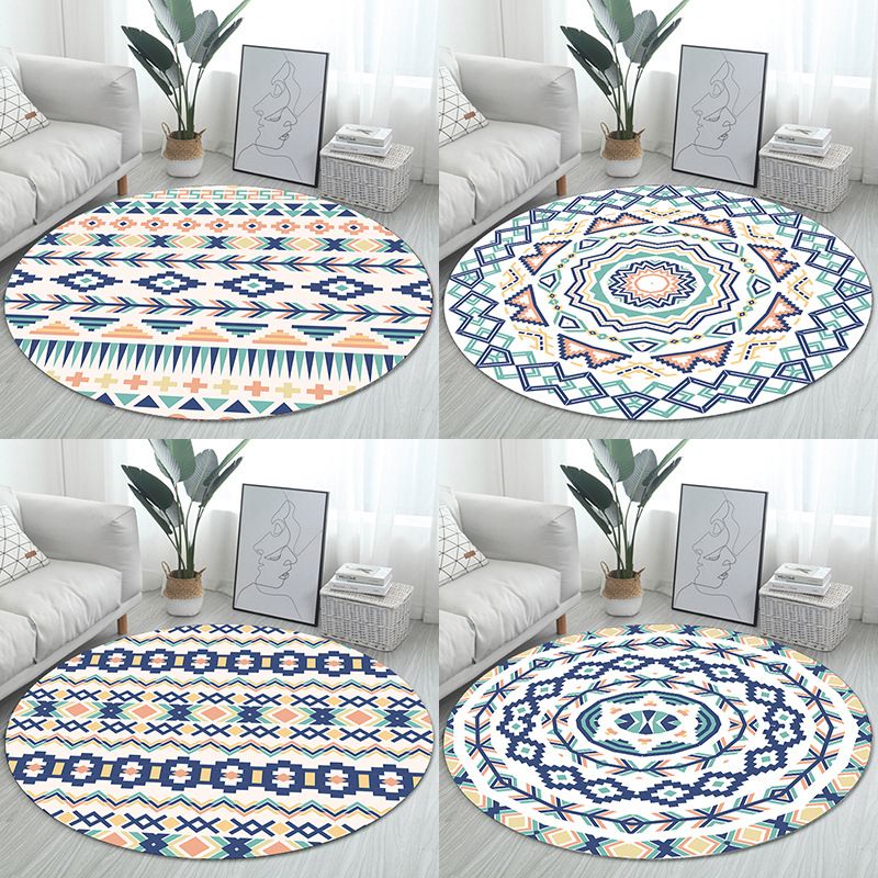Unieke Boheemse vloerkleed multi-kleuren naadloos patroon tapijt wasbaar anti-slip huisdiervriendelijk gebied tapijt voor kamerdecoratie
