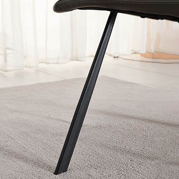 Industrial Metal Kitchen Dining Chair Solid Back Dining Chair