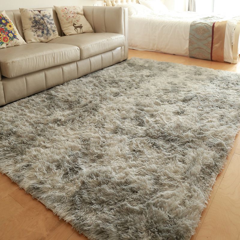 Gradient Tie-dye Plush Rug Indoor Rug Washable Pet Friendly Carpet for Home Decor