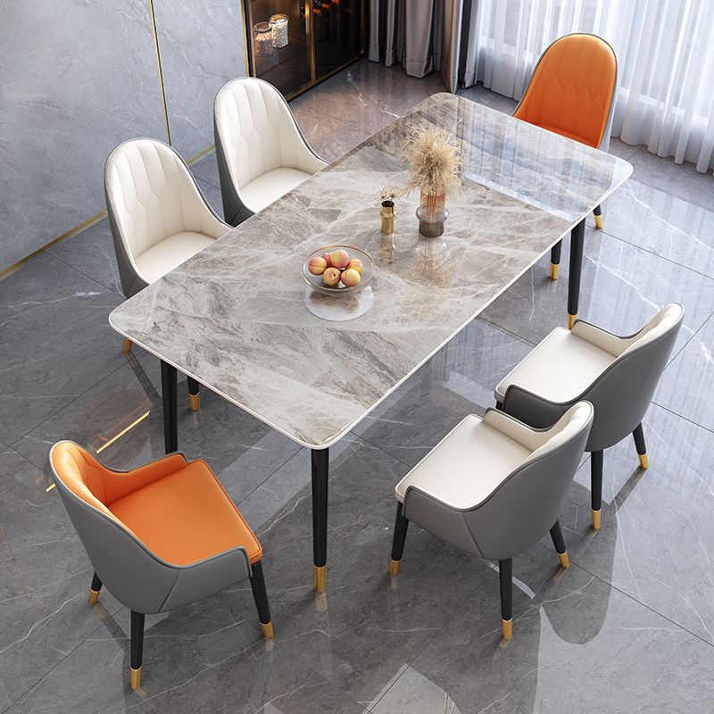 Rectangle Stone Dining Table Luxury Dining Table for Dining Room