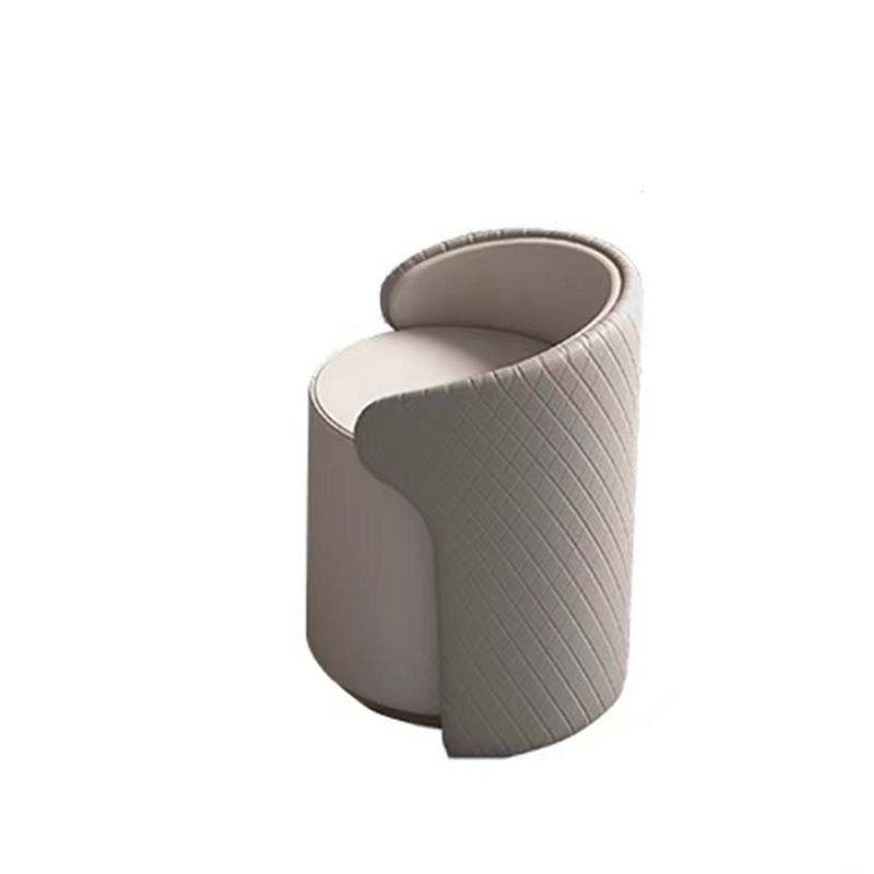 Gray Wood Vanity Desk Modern Simple 2 Drawers Dresser with Stool - 29.5" H