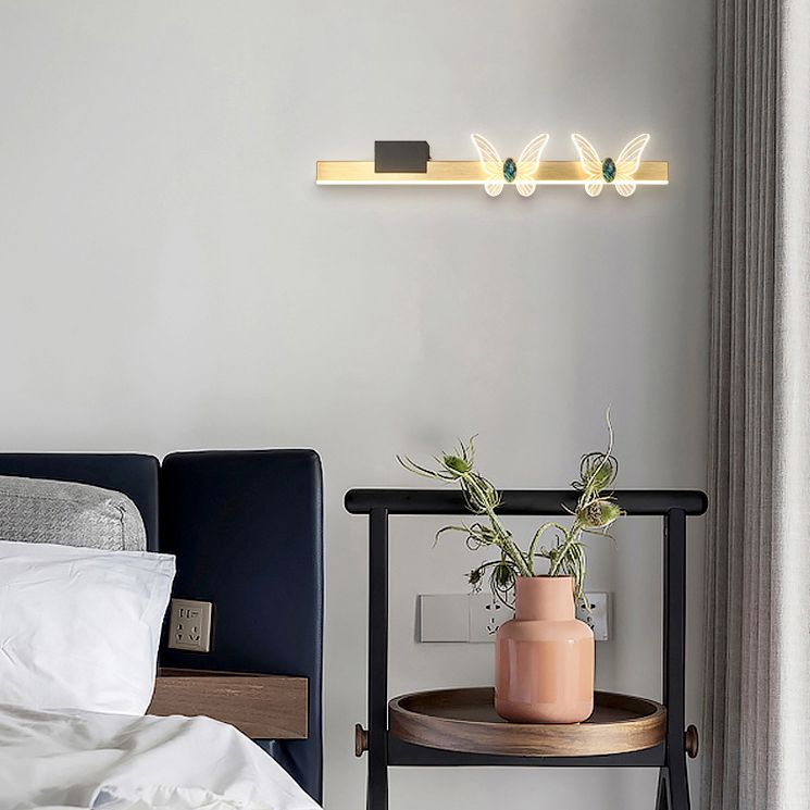 Rectangular Vanity Sconce Modern Minimalist Style Aluminum Vanity Light