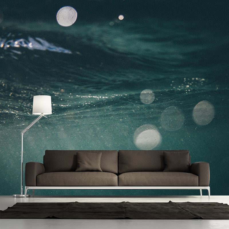 Mysterious Seabed Wall Mural Modern Style Mildew Resistant for Bedroom