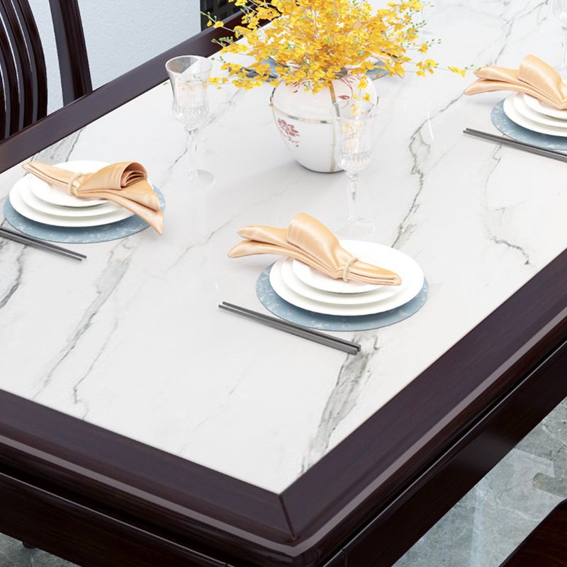 Mid-Century Modern Sintersteintisch mit 4 Beinen, rechteckiger Tisch für Zuhause