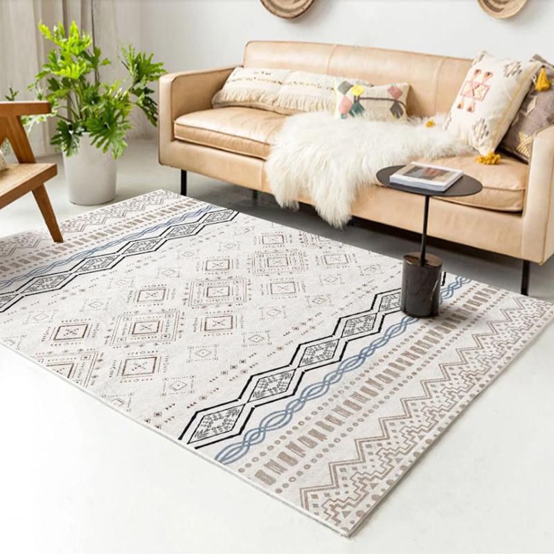 Vintage Parlor Rug Multicolor geometrisch patroongebied Tapijten Polypropyleen Petvriendelijk niet-slip achterstappert tapijt