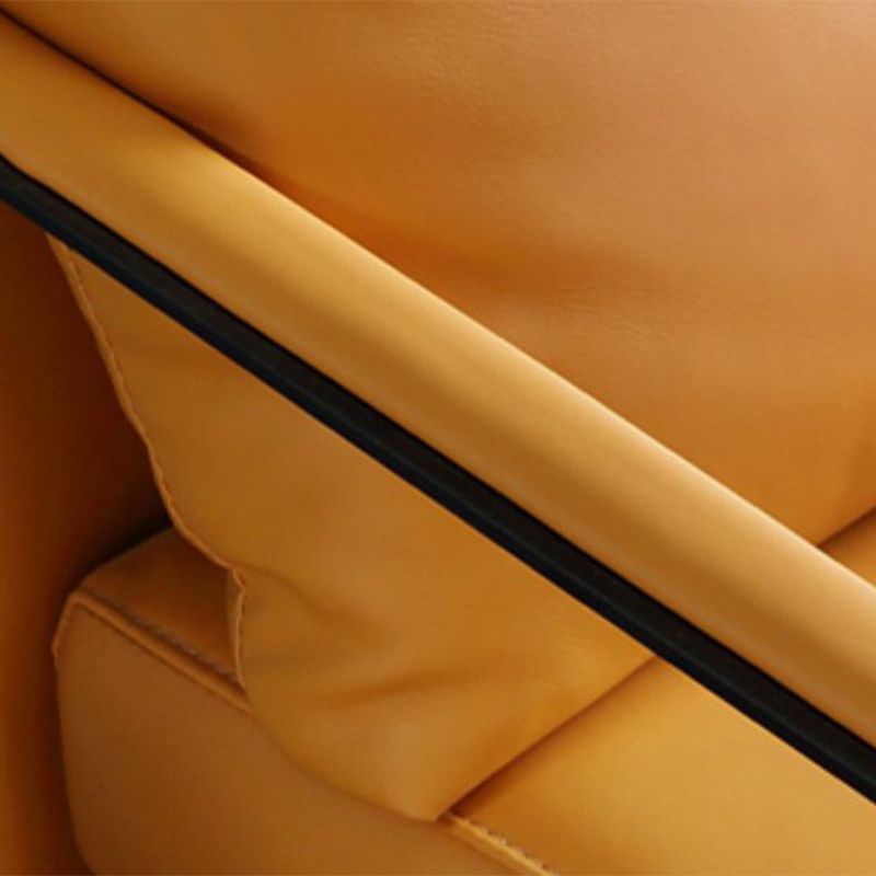 Microfiber and Genuine Leather Genuine Leather Sled Accent Chairs