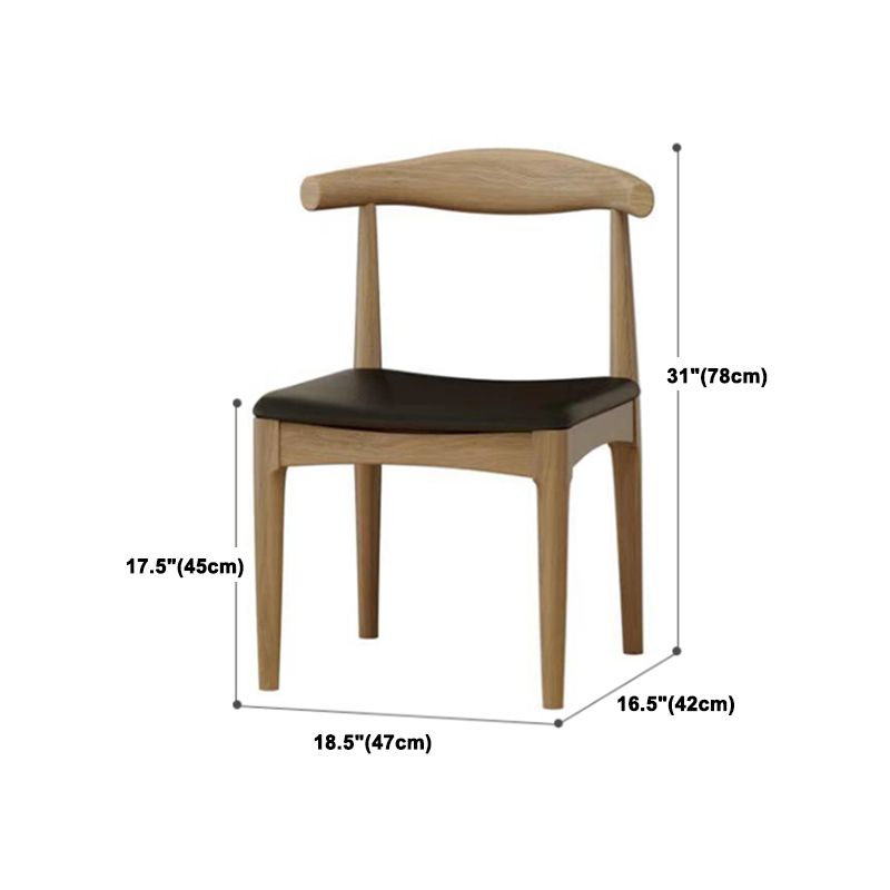 Modern 1/2/4 Pieces Rectangle Dining Set Solid Wood Dining Table with Wooden Chairs