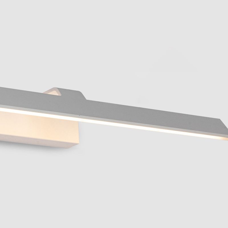 Matte Silver Single Modern Bathroom Vanity Light LED Bath Bar