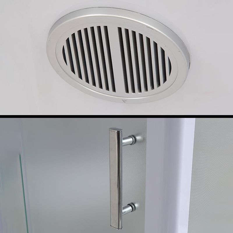 Rectangle Shower Stall Tempered Glass Shower Stall with Shower Base