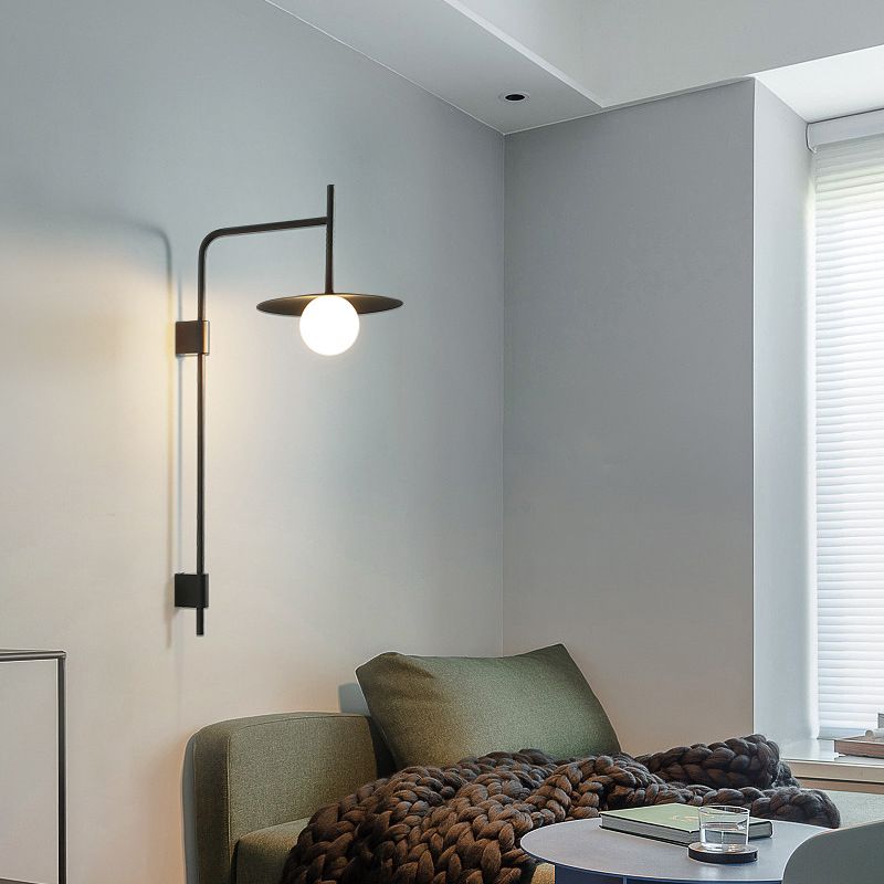 Industrial Style Clad Cone Wall Sconce Metal 1 Light Sconces for Dining Room