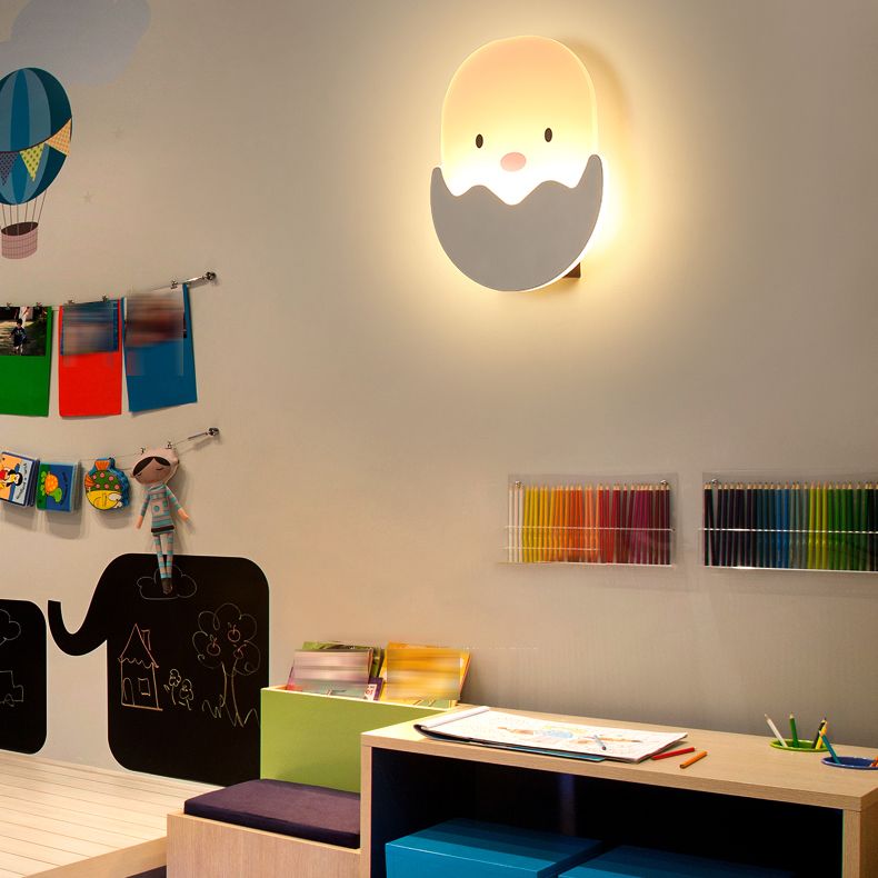 1 Mur géométrique léger style enfant Style en métal Moup Mont luminaire pour la chambre pour enfants