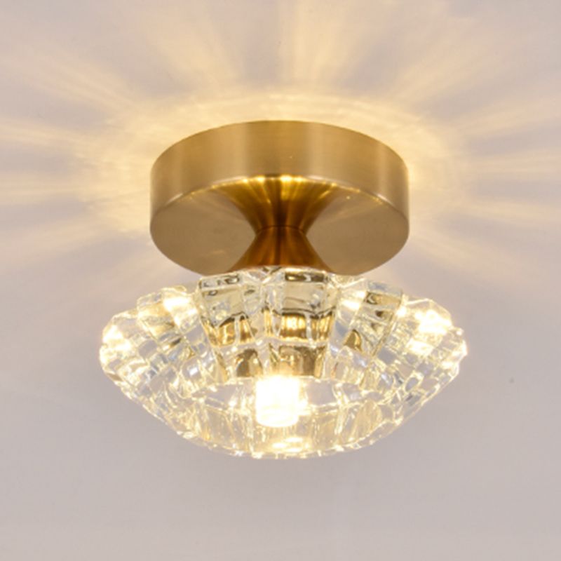 Modern Simplicity Ceiling Lamp Household Glass Flush Mount Light Fixture for Bedroom