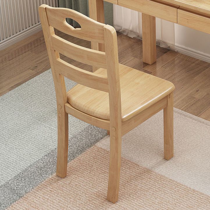 Contemporary Wood Kitchen Dining Side Chair Ladder Back Side Chair