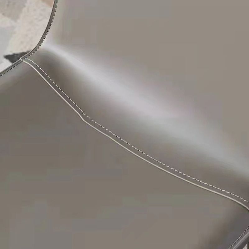 Contemporary Style Dining Chairs Armless Dining Chairs with Metal Legs for Home